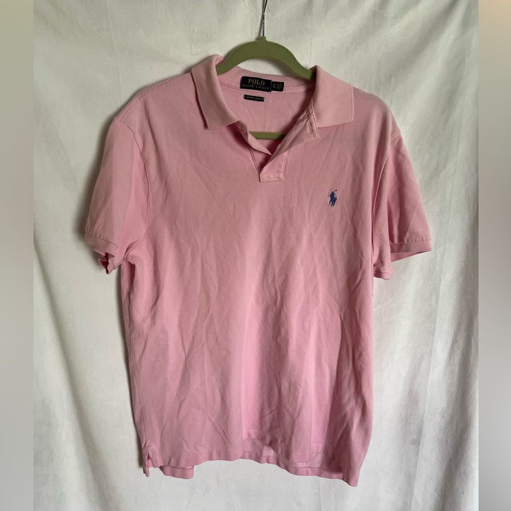 Polo Ralph Lauren XL Extra Large Pink Polo Pony Comfort Casual Custom Slim Fit